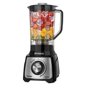 Liquidificador Mondial Turbo Black L-1200 Bi 220v preto