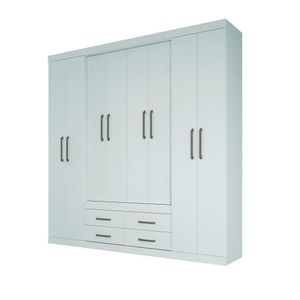 Guarda Roupa 8 Portas 4 Gavetas Nápoles Santos Andirá Branco