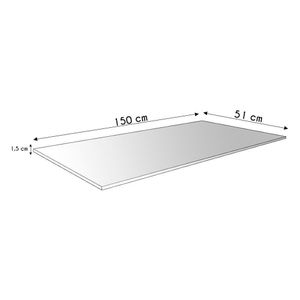Tampo Para Balcão De Cozinha 150cm Mdp Amêndoa - Ajl Móveis