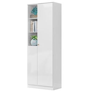Armario Multiuso 181 Cm Mdp 2 Portas Lin Mu001 Branco Mxm