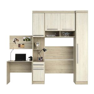 Guarda Roupa Modulado Solteiro C/ Cabeceira Escrivaninha E P