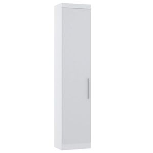 Guarda Roupa Sapateira Modulado 50cm 1 Porta Alpes Luciane Móveis Branco Pf Com Branco Pf