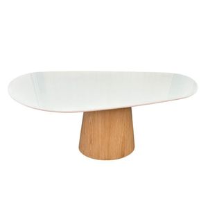 Mesa De Jantar Cone Oval Orgânica 180x100cm