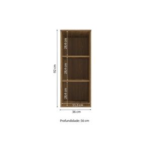 Módulo De Quarto Casal Armário Aéreo N551 Adapt C- 1 Porta Nogueira-branco - Kappesberg