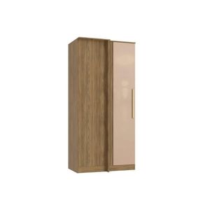 Guarda Roupa Modulado Canto Reto Adapt N530 C- 1 Porta Nogueira-macadamia - Kappesberg