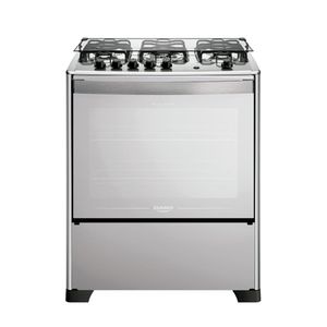 Fogão 5 Bocas Espelhado com Mesa Inox Dako Magister Inox Style Bivolt