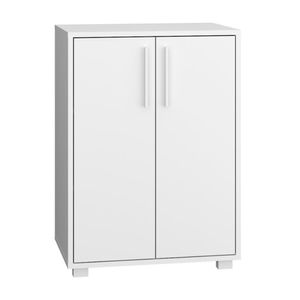 Armário em MDP com 2 Portas e 2 Prateleiras BRV Móveis - Branco