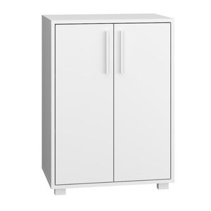 Armário em MDP com 2 Portas e 2 Prateleiras BRV Móveis - Branco