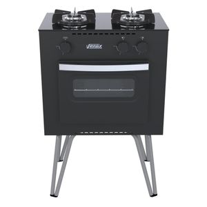 Fogao a Gas 2 Bocas Venax Mini Cook Preto