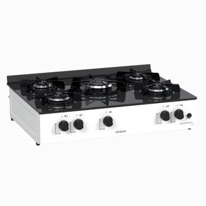 Fogao a Gas Portatil 5 Bocas Venax Grand Petit Line Branco