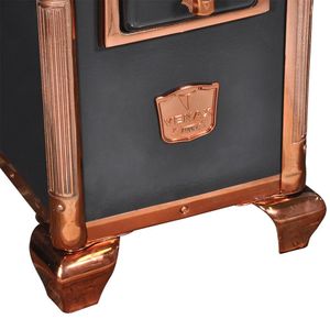 Fogao a Lenha Venax n 00 Princess Preto Rose Gold