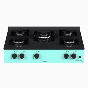 Fogao a Gas Portatil 5 Bocas Venax Grand Petit Line Verde