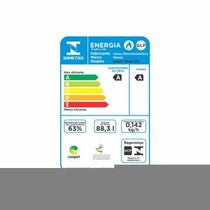 Fogao a Gas 5 Bocas Venax Gaudi Vitreo Preto