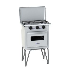 Fogao a Gas 2 Bocas Venax Gemini Tampa de Metal Branco