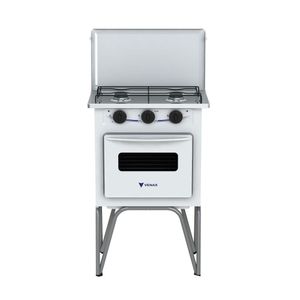 Fogao a Gas 2 Bocas Venax Gemini Tampa de Metal Branco