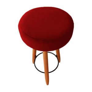 Kit Duas Banqueta Alta Para área Gourmet Balcão Pés Palito Suede Bordo Eli Móveis E Decoração