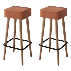 Kit 2 Banquetas Banco Alta Luxo Para Area Gourmet Cozinha Bar Balcao Bistro Courino Caramelo Eli Móveis E Decoração