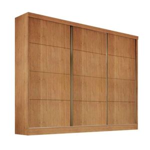 Guarda-roupa Casal 3 Portas 6 Gavetas - Bergamo-nature - Bianchi Móveis
