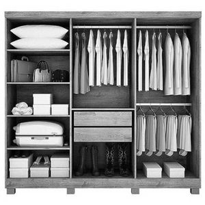 Guarda-roupa Solteiro 6 Portas 1,80m Com Pés - Sergipe-branco - Bianchi Móveis