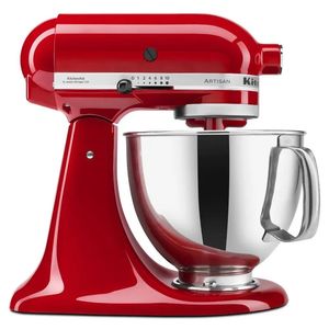 Compre Batedeira Planetária KitchenAid Artisan Vermelho KEA30CVP e Ganhe Assadeira Cerâmica Oval Branco A\CASA