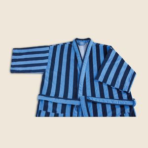 Roupão Atoalhado Algodão Azul - A\CASA