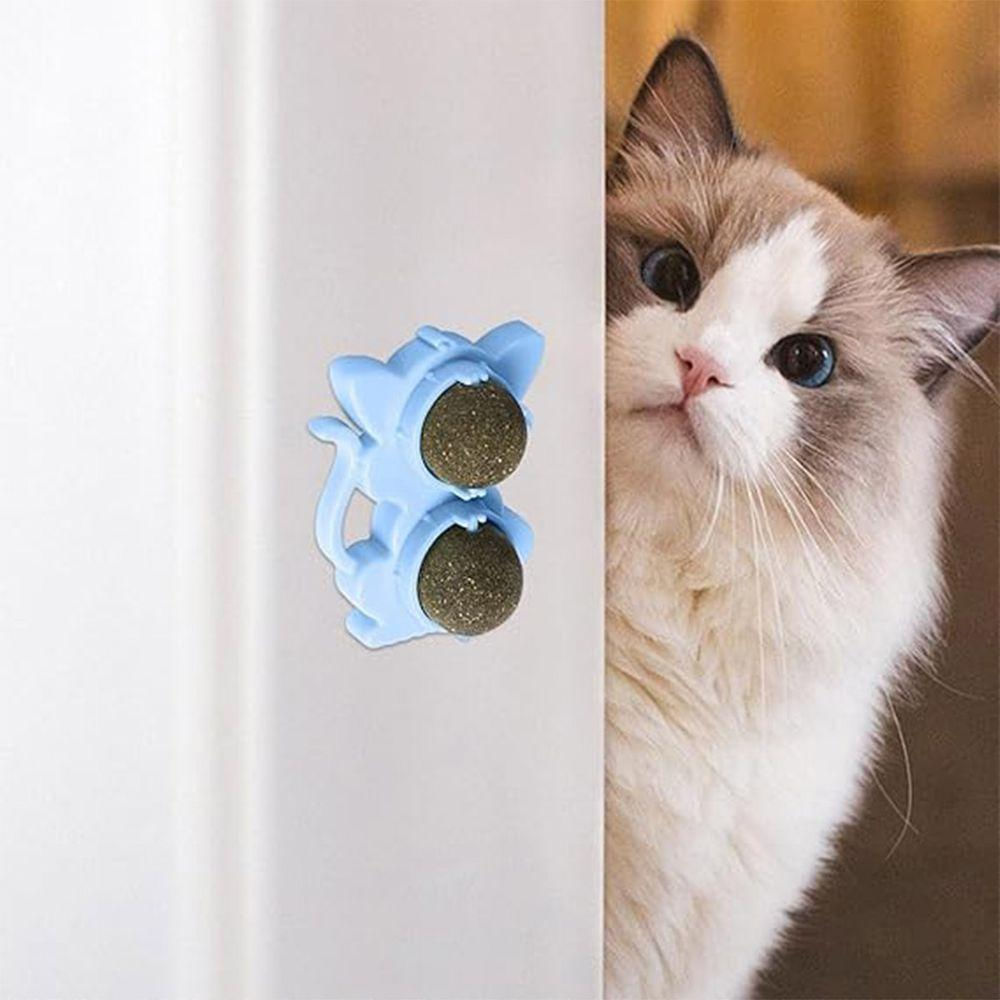 Brinquedo De Gato Pet Interativo Catnip Menta Bola Bolinha Lazer Interativo Diversao