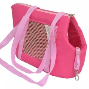 Mala Pet Passeio Bolsa Transporte Macia Para Cachorro Gato Rosa