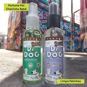 Banho a Seco Pet Pocket +Perfume Cheirinho Bebê Hipoalergênico 120ml Dr. Dog