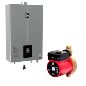 Aquecedor Inox 20 Litros GN Bivolt + Bomba 120W 127V Rheem