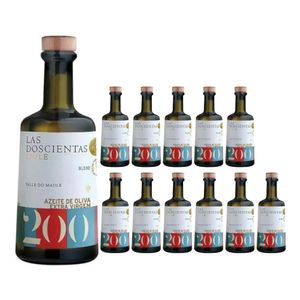 Kit Azeite de Oliva Las Doscientas Chileno Extra Virgem Blend 500ml com 12 unidades