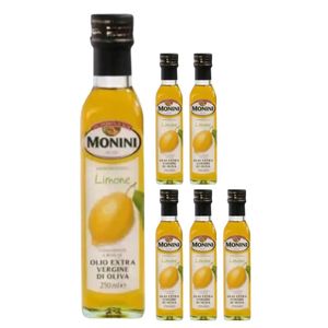 Kit Condimento Azeite de Oliva Monini Extra Virgem Limão 250ml com 6 unidades