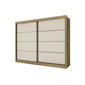 Guarda Roupa Casal 2 Portas 6 Gavetas Sevilha-amêndoa Made Marcs