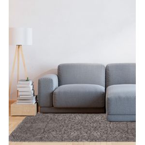 Tapete Felpudo 100 cm x 140 cm Infinita Cor Marrom