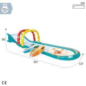 Escorregador Inflável Surf Divertido Com Pranchas Intex