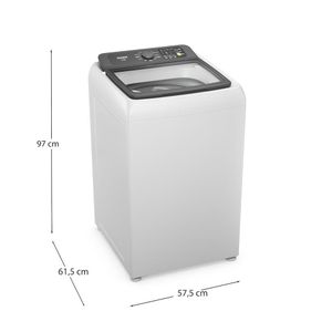 Máquina de Lavar Consul 13kg Branca com 12 Programas Cesto de Inox Tampa de Vidro CWN13ABBNA 220V