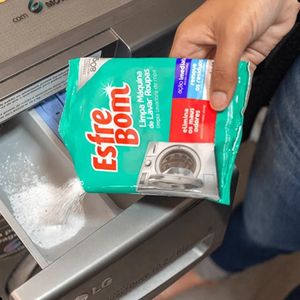 Kit Lavanderia Esfrebom Limpa Máquinas + Prendedor + Varal