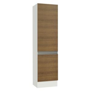 Paneleiro Smart 100% MDF 2 Portas Branco/Rustic Madesa