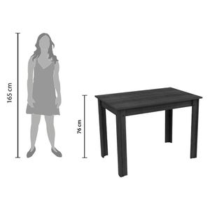 Conjunto Sala Jantar Mesa Tampo Madeira 4 Cadeiras Madesa