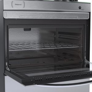 Fogao a Gas 5 Bocas Venax Delplus Vitreo BL Inox