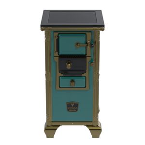 Fogao a Lenha Venax n 00 Imperador Premium Turquesa