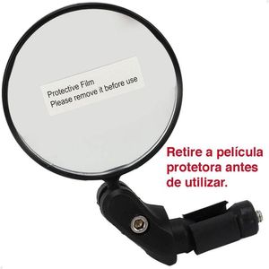 Kit 2 Peças Espelho Retrovisor Giratório 360° Lorben Bike Guidão Bicicleta Articulado Segurança