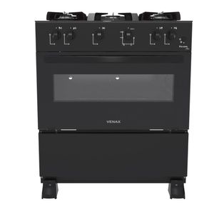 Fogao a Gas 5 Bocas Venax Picasso Line Preto