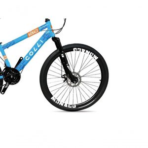 Bicicleta Colli Mônaco Aro 26 Disco 21 V Rapid Fire Cor Vermelho Tamanho Do Quadro 13,5 Azul