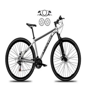 Bicicleta Absolute Nero 5 Cinza 21v Freios Hidráulicos Câmbios Shimano