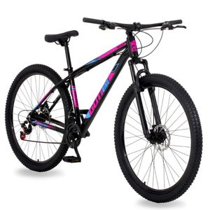 Bicicleta Aro 29 Alumínio Gott Rocker Freios A Disco Suspensão 21v 21 Preto Rosa Azul