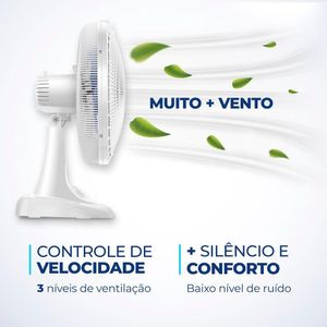Ventilador Mesa Mondial - 06 Pás - Vsp-40-w 220V/60Hz