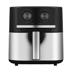 Fritadeira Air Fryer Midea Cyclone Preto e Inox 5,5L 220V FM55S2