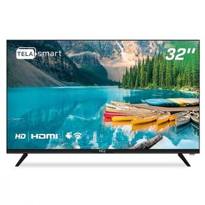 Smart Tv Led 32 Hq Hd Hqstv32 Com Conversor Digital Externo Preto Bivolt