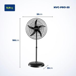 Ventilador De Coluna Mondial Nvc-pro-55 Vent 55cm Pro Nvc-pro-55 220v/60hz