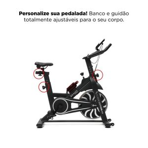 Bicicleta Spinning Ergométrica Black Edition Dream, Preta